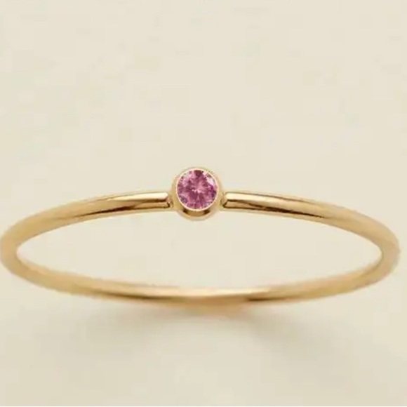 Birthstone rings stackable - Picture 5 of 8